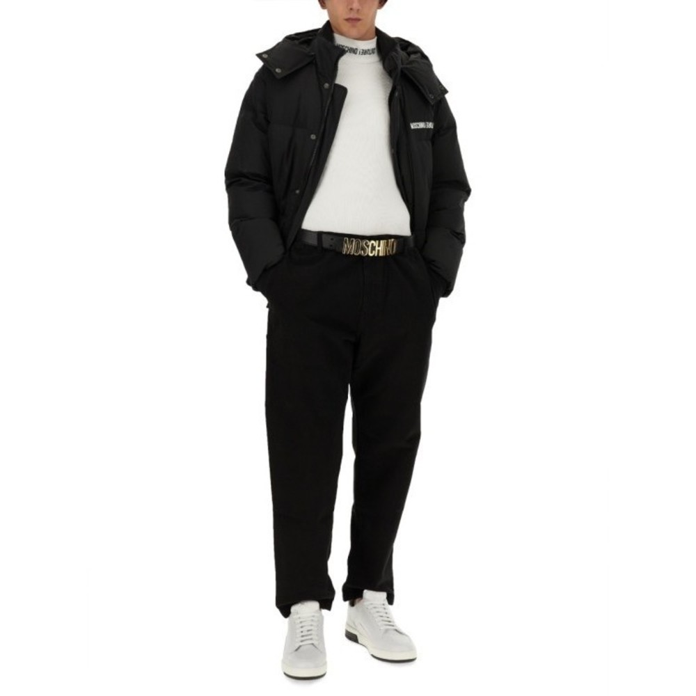 Moschino Cropped Down Jacket With Detachable Hood - NWT - Picture 2 of 4